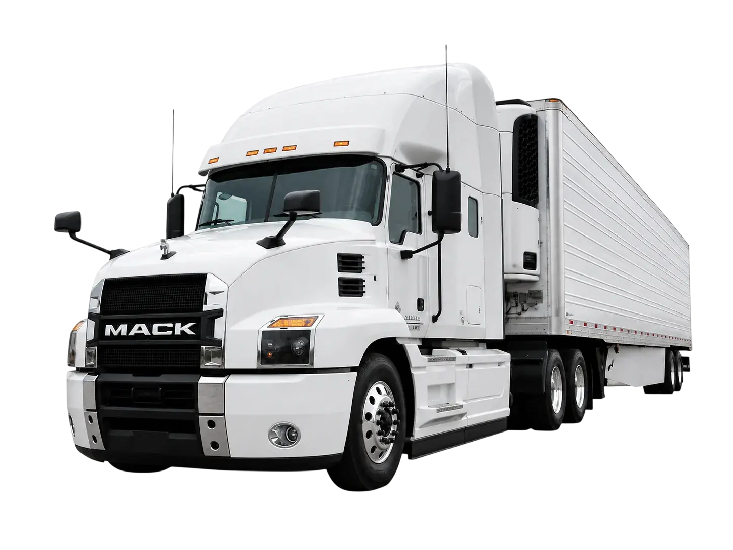 Camión Mack Transelva con contenedor en Casablanca